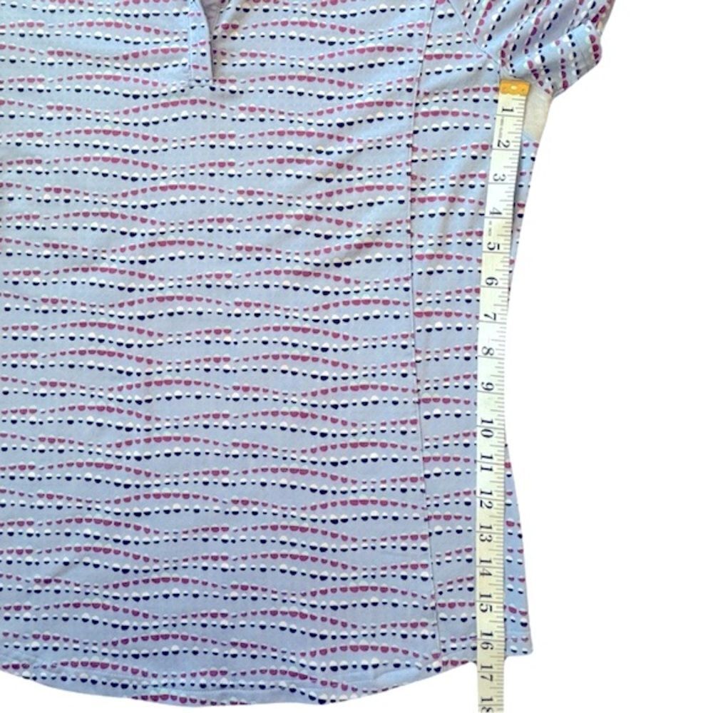 Bette & Court Button Front Golf Raglan Sleeve Polo Size Medium - Picture 7 of 8